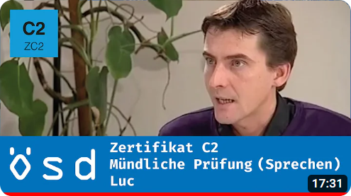 ÖSD Zertifikat C2 – Mündliche Prüfung (Sprechen)